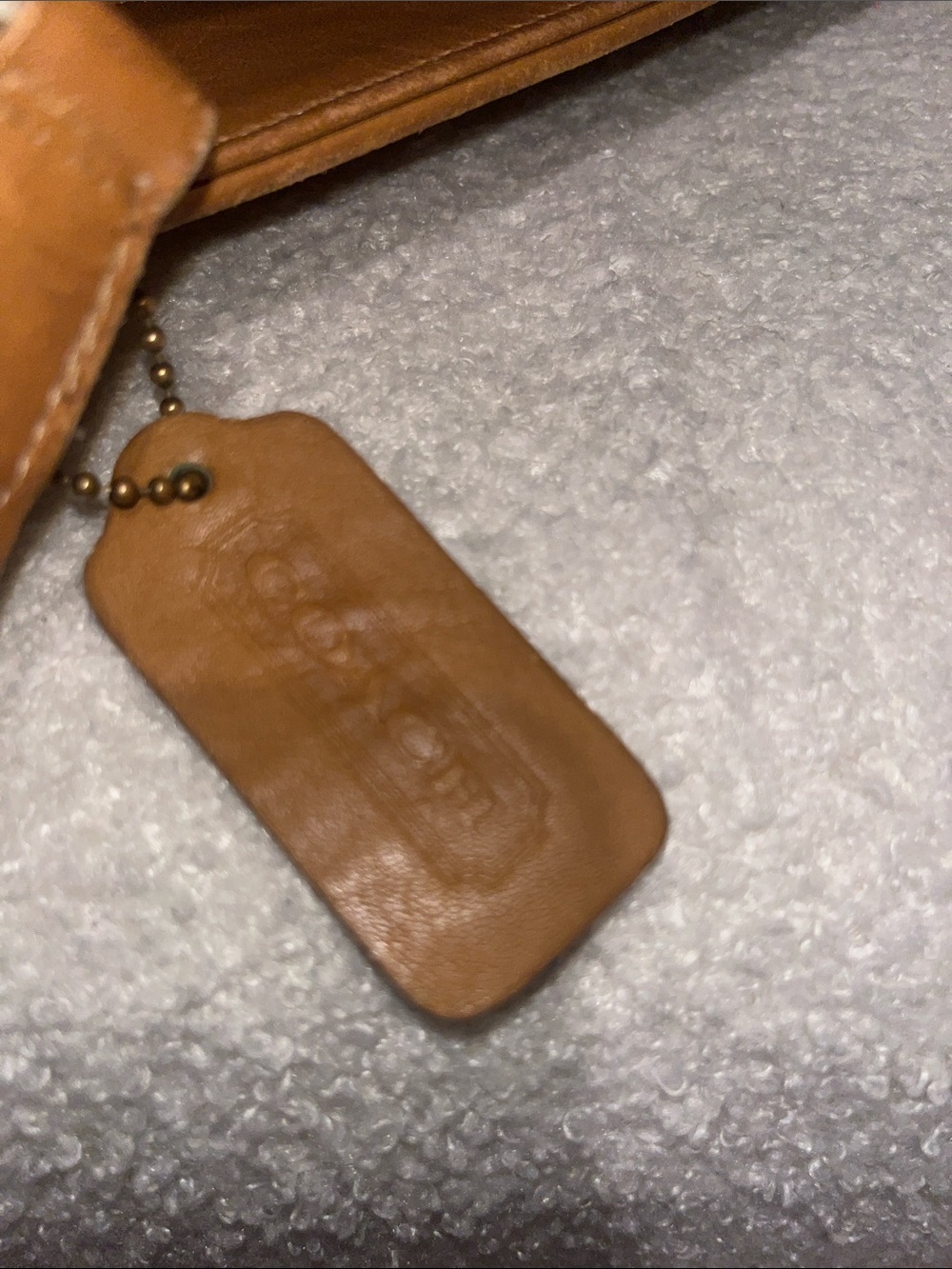 Vintage Coach Classic Tan Leather Tote Bag - Picture 3 of 5